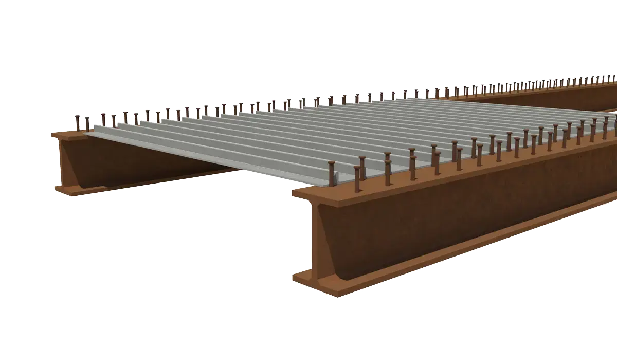 Standard Panel of Mek Dek for GRP Permanent Formwork